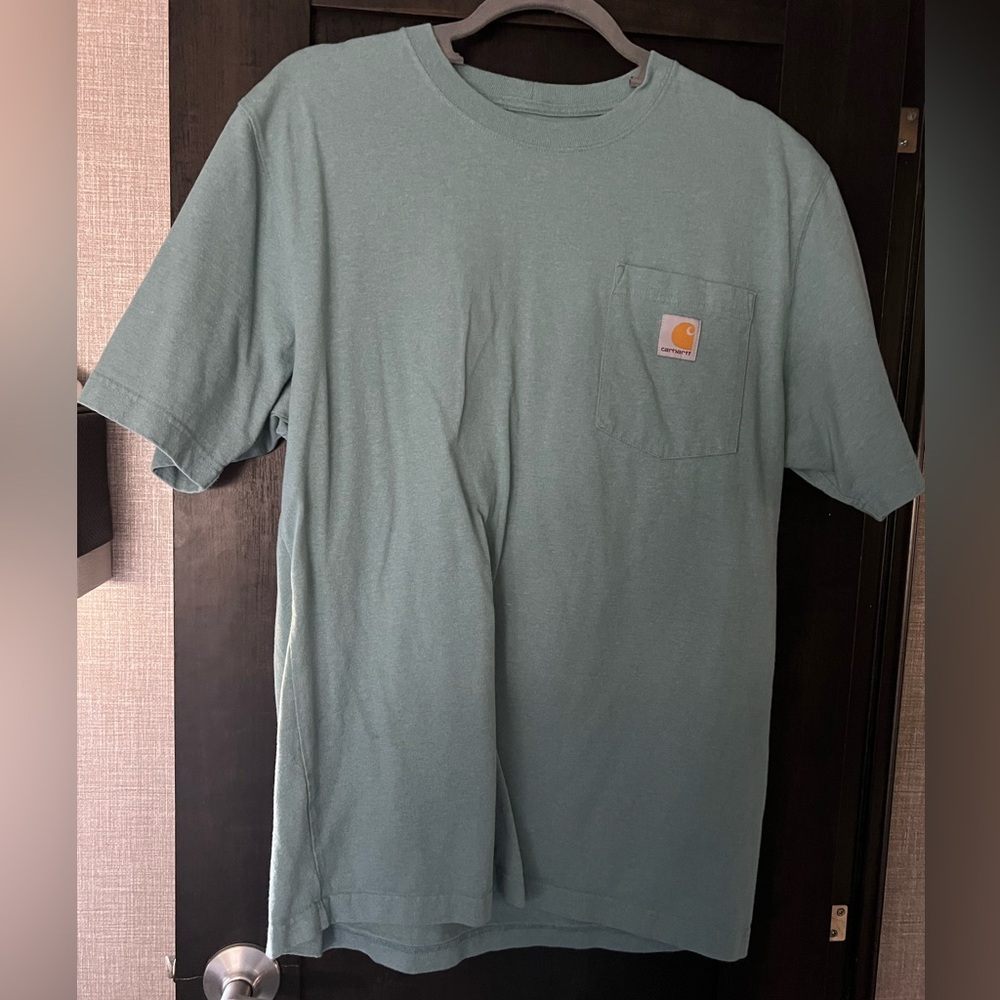 Carhartt Men's Teal Short Sleeve Pocket Tee